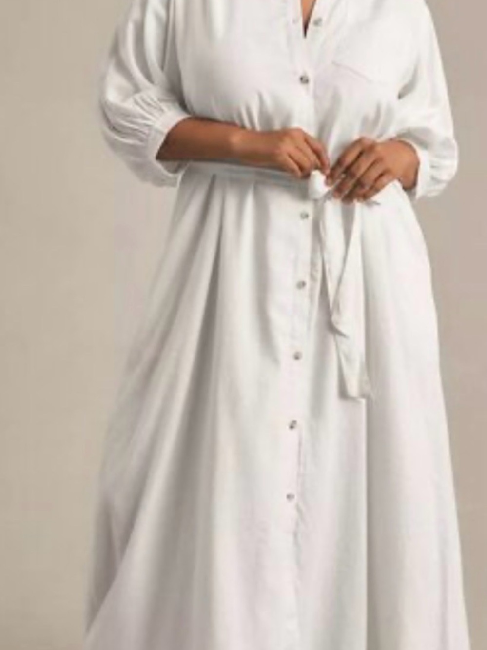 MAEVE by Anthropologie Mona Linen Shirt Dress - Picture 3 of 15